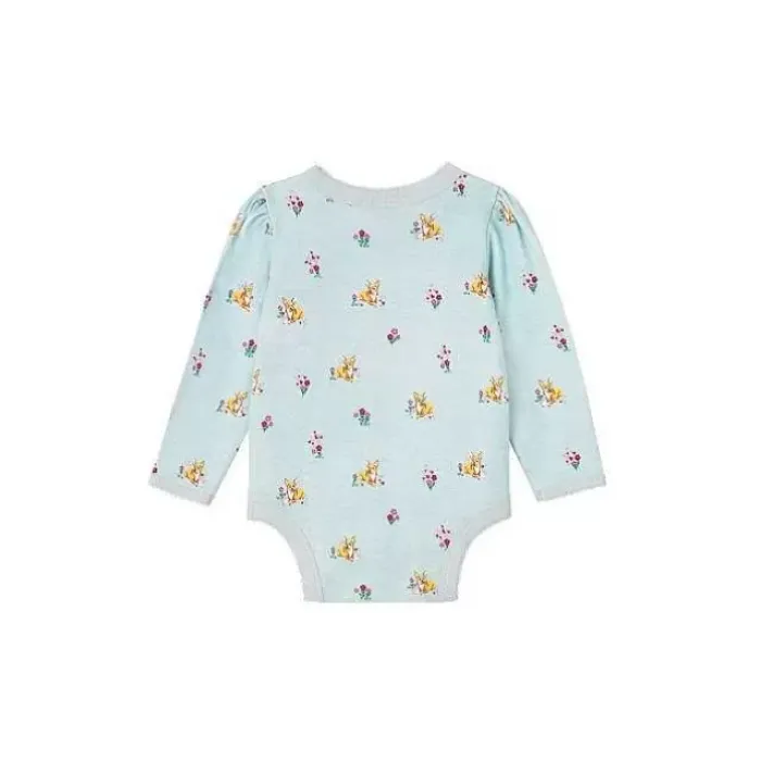 Baby Cath Kidston Baby Clothing*Baby Puppy Fields Long Sleeve Kimono Bodysuit (0-24 Months)