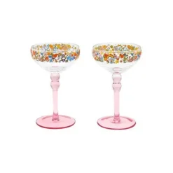 Cath Kidston Cooking & Dining*Care Bears Iconic Set Of 2 Coupe Glasses
