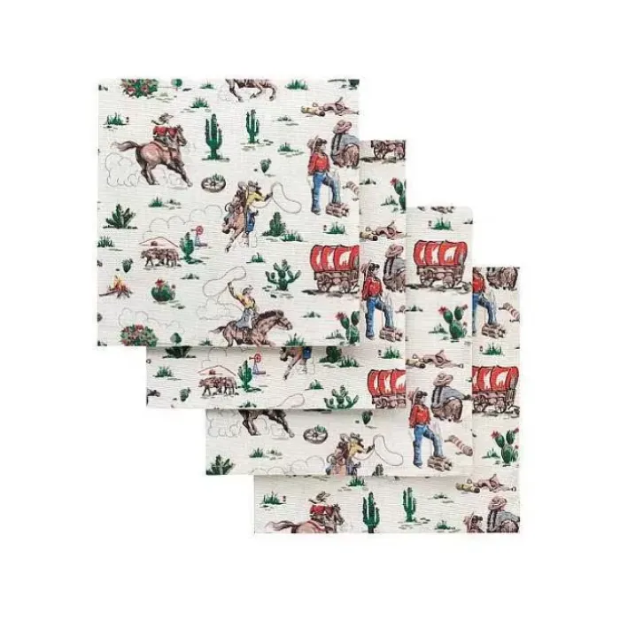 Cath Kidston Aprons & Tea Towels & Gloves*Cowgirl Set Of 4 Napkins