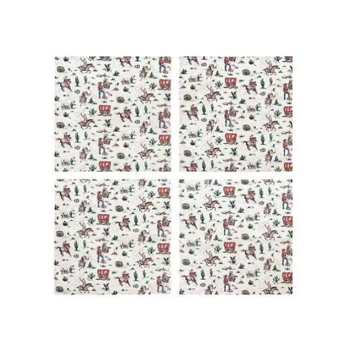 Cath Kidston Aprons & Tea Towels & Gloves*Cowgirl Set Of 4 Napkins