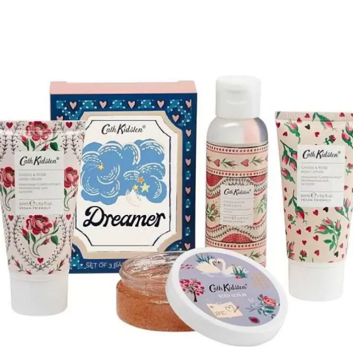 Cath Kidston Face Coverings & Anti-Bacterial*Dreamer Cassis & Rose Bath Hamper Set