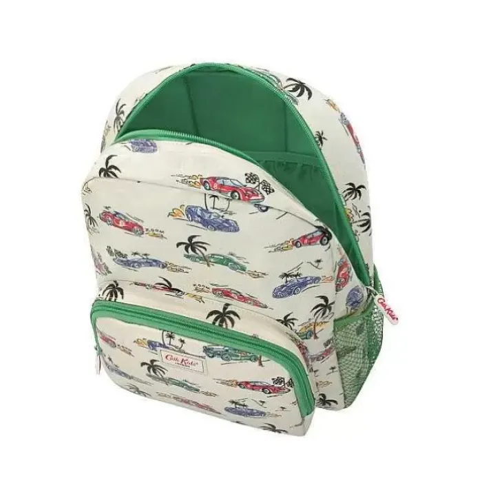 Kids Cath Kidston Bags*Fast Cars Kids Classic Large Backpack With Mesh Pocket