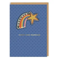 Cath Kidston Stationery*Follow Your Daydream (Portrait) Woven Patch Card