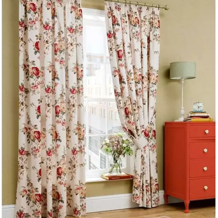 Cath Kidston Bedding Set & Curtains*Garden Rose Lined Curtains - 168Cm X 229Cm