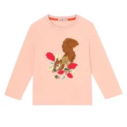 Kids Cath Kidston Kidswear*Garden Squirrels Ls Raglan Sleeve T-Shirt