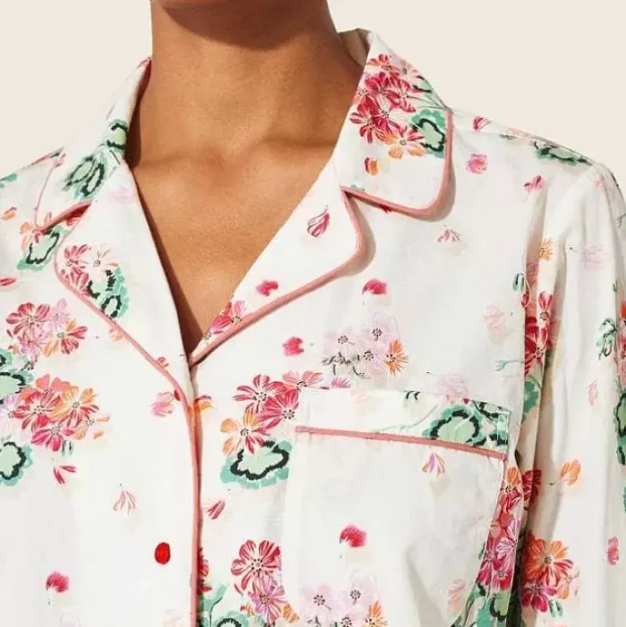 Cath Kidston Nightwear*Geraniums Long Woven Pj Set