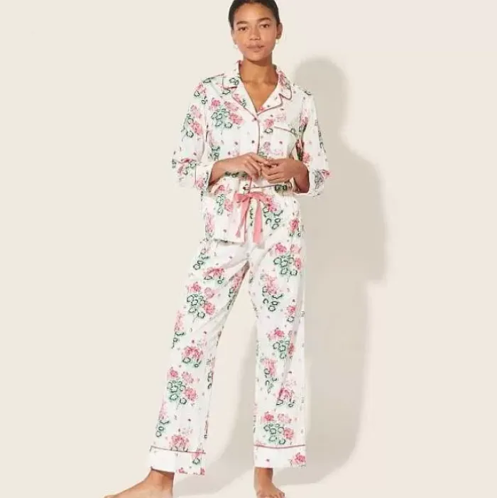 Cath Kidston Nightwear*Geraniums Long Woven Pj Set