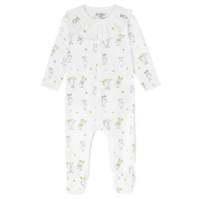 Baby Cath Kidston Baby Clothing*Good Monsters Frill Sleepsuit (0-24 Months)