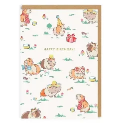 Cath Kidston Stationery*Guinea Pig Birthday Greeting Card (A6)