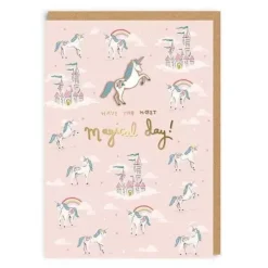 Cath Kidston Stationery*Have The Most Magical Day Enamel Pin Card