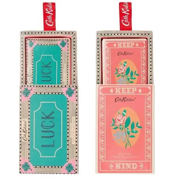 Cath Kidston Face Coverings & Anti-Bacterial*Keep Kind Cassis & Rose Kind Boxed 100G Soap