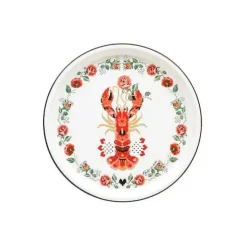Cath Kidston Picnic Essentials*Lobster & Rose Enamel Tray