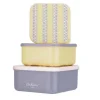Cath Kidston Baking Tools*London Wisteria Set Of 3 Snack Boxes