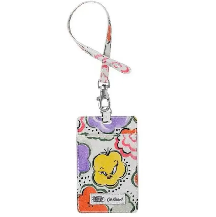 Cath Kidston Id Tags & Landyards*Looney Tunes Tweety In Bloom I.D Holder