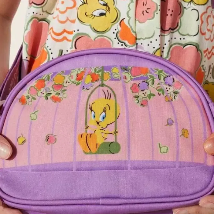 Kids Cath Kidston Bags*Looney Tunes Tweety Pie Novelty Half Moon Cross Body Bag