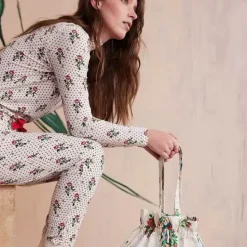 Cath Kidston Nightwear*Love Letter Supersoft Long Jersey Pj Bottoms