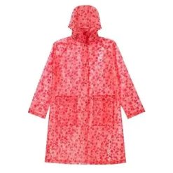 Cath Kidston Umbrellas & Raincoats*Marble Hearts Ditsy Printed Clear Rain Mac
