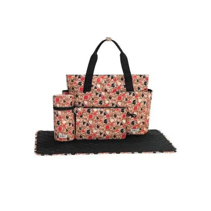 Cath Kidston Baby Changing Bags*Marble Hearts Ditsy Recycled Rose Tote Nappy Changing Bag