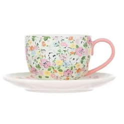 Cath Kidston Cooking & Dining*Mews Ditsy Sage Teacup & Saucer