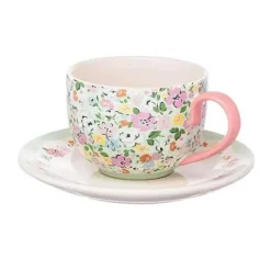 Cath Kidston Cooking & Dining*Mews Ditsy Sage Teacup & Saucer