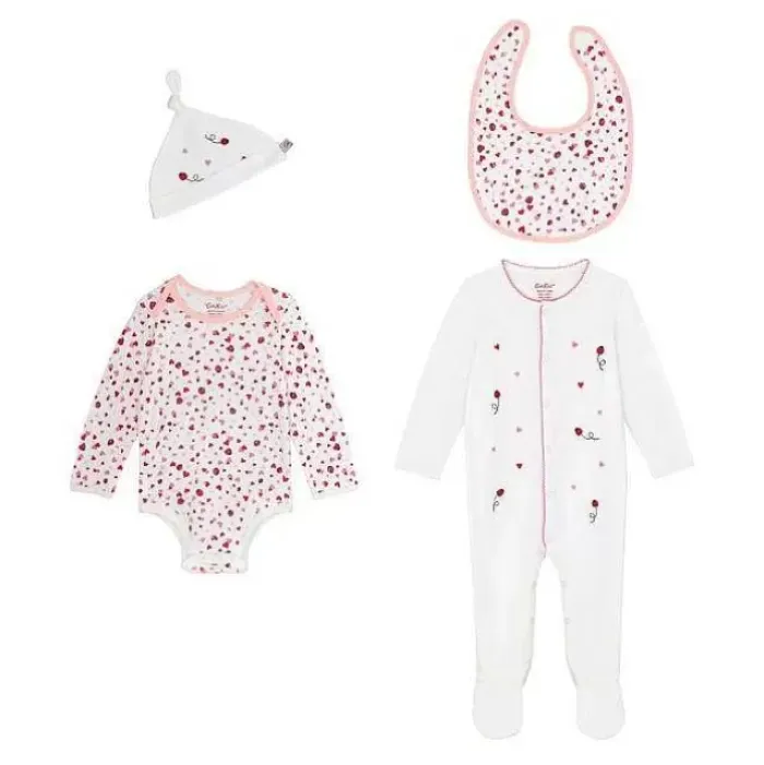 Baby Cath Kidston Baby Clothing*Mini Lovebugs 4 Pack Baby Starter Set