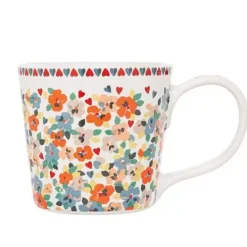 Cath Kidston Mugs*Painted Pansies Cream Dolly Mug