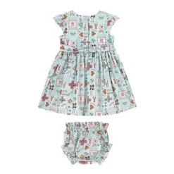 Baby Cath Kidston Baby Clothing*Patchwork Ditsy Baby Tie Back Dress