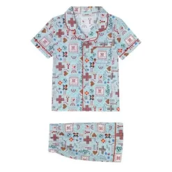 Kids Cath Kidston Kidswear*Patchwork Ditsy Short Sleeve Woven Pj Set