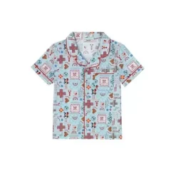 Kids Cath Kidston Kidswear*Patchwork Ditsy Short Sleeve Woven Pj Set