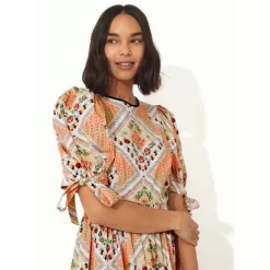 Cath Kidston Dresses & Skirts*Patchwork Short Sleeve Soft Waisted Dress