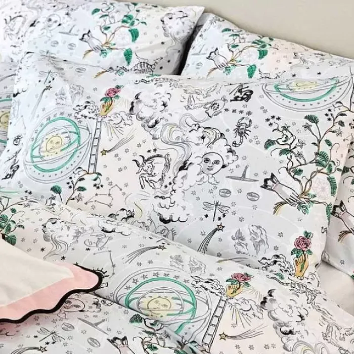 Cath Kidston Bedding Set & Curtains*Power To The Peaceful Kingsize Reversible Bedding Set