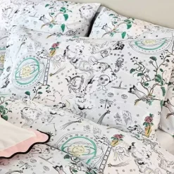 Cath Kidston Bedding Set & Curtains*Power To The Peaceful Set Of 2 Pillowcases