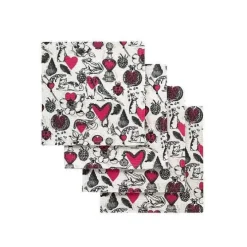 Cath Kidston Aprons & Tea Towels & Gloves*Shape My Heart Set Of 4 Napkins