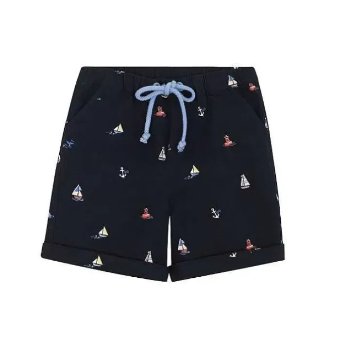 Kids Cath Kidston Kidswear*Small Sail Boats Kids Shorts