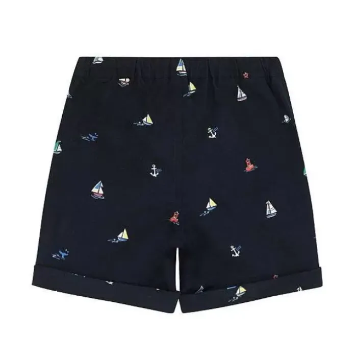 Kids Cath Kidston Kidswear*Small Sail Boats Kids Shorts