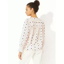 Cath Kidston Tops*Spot Ruffle Collar Blouse