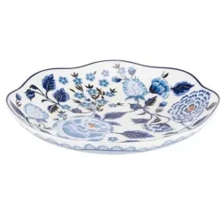Cath Kidston Cooking & Dining*Strawberry Garden Blue New Bone China Pasta Bowl