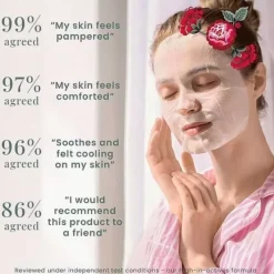 Cath Kidston Home Fragrance & Toiletries*Strawberry Garden Pack Of 5 Sheet Face Masks