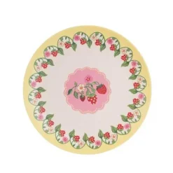 Cath Kidston Picnic Essentials*Strawberry 4Pk Melamine Picnic Side Plates