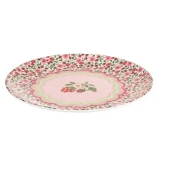 Cath Kidston Picnic Essentials*Strawberry 4Pk Melamine Picnic Dinner Plates