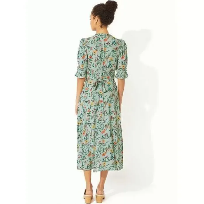 Cath Kidston Dresses & Skirts*Summer Birds Short Sleeve Ruffle Tea Dress