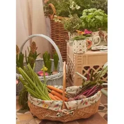Cath Kidston Online Exclusive*Summer Birds Wicker Garden Trug