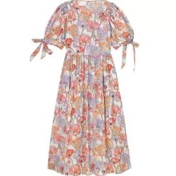 Cath Kidston Dresses & Skirts*Summer Poppy Midscale Short Sleeve Soft Waisted Dress