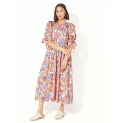 Cath Kidston Dresses & Skirts*Summer Poppy Midscale Short Sleeve Soft Waisted Dress