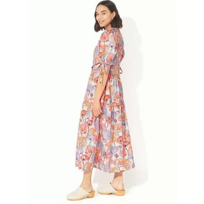 Cath Kidston Dresses & Skirts*Summer Poppy Midscale Short Sleeve Soft Waisted Dress