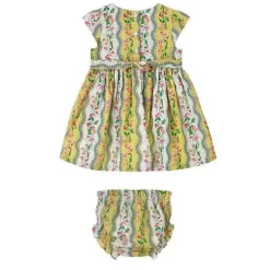 Baby Cath Kidston Baby Clothing*Sweet Pea Stripe Baby Tie Back Dress