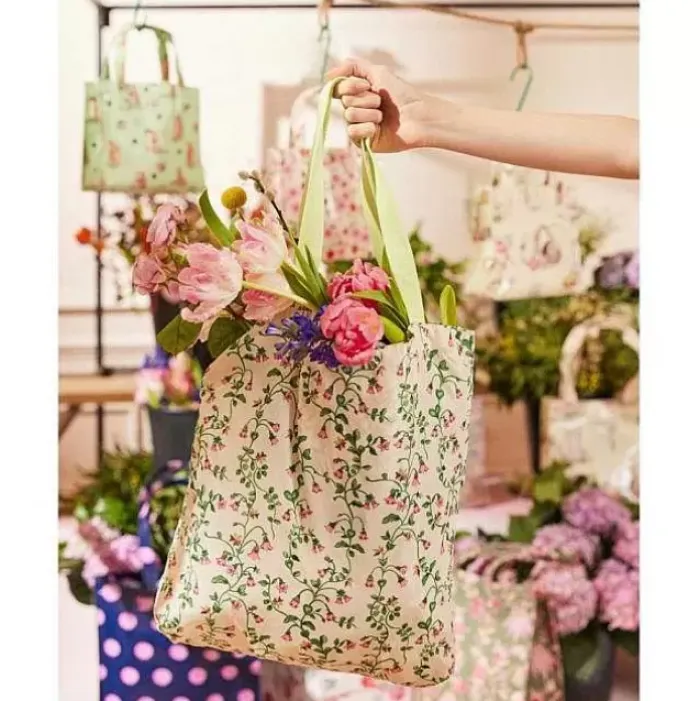 Cath Kidston Shopper & Bookbags*Twin Flowers Small Foldaway Tote