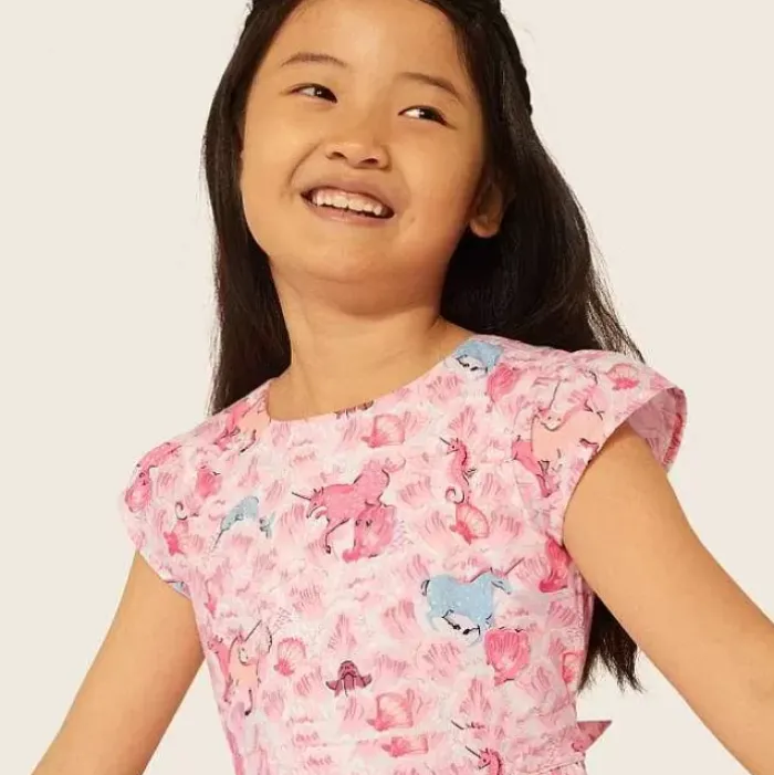 Kids Cath Kidston Kidswear*Unicorn Tie Back Dress