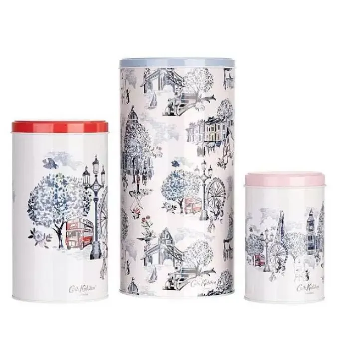 Cath Kidston Baking Tools*30 Years London Set Of 3 Storage Tins