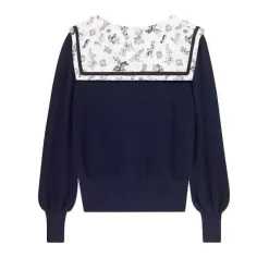 Cath Kidston Knitwears*30 Years Toile Sailor Collar Knit Cardigan